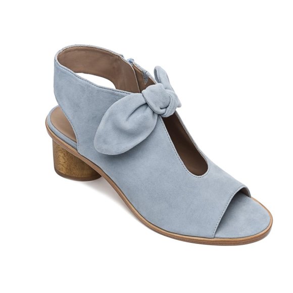 Anthropologie Bernardo Luna Bow Peep Toe Booties - Picture 2 of 9